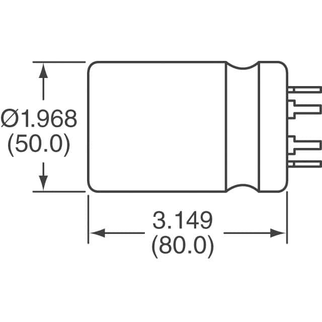 383LX153M100B082VS Cornell Dubilier Electronics (CDE)  Condensadores electrolíticos de aluminio